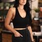 Black Cargo Skirt