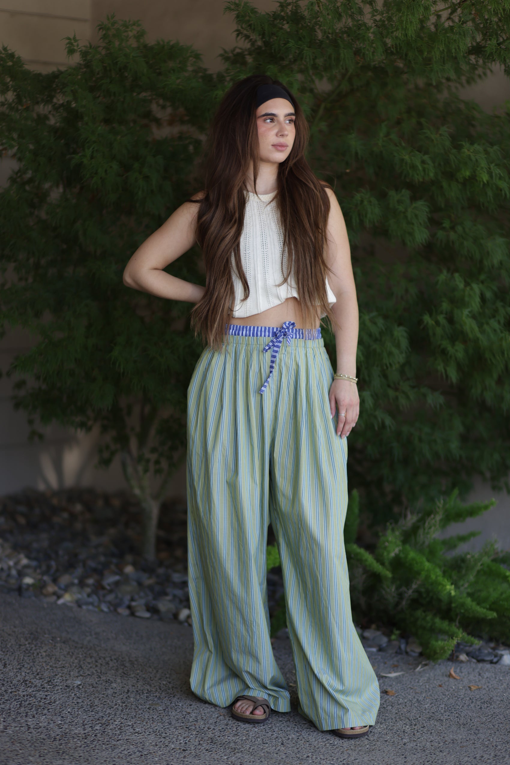 Kara Striped Wide Leg pants