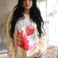 Sweet Joy Strawberry Oversized Crewneck