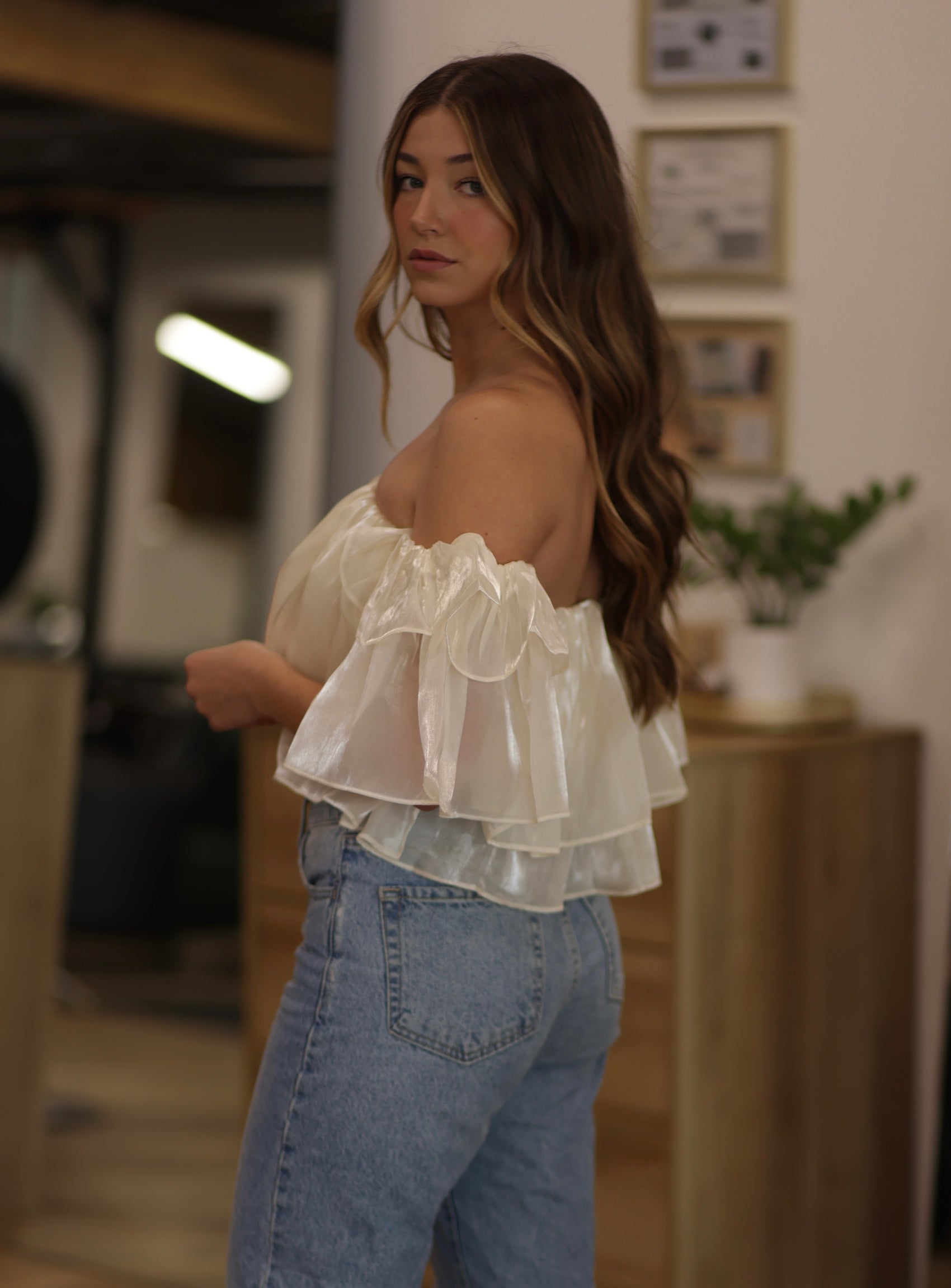 Blanche Ruffle top- More Colors!