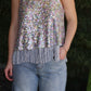 Missy Sequin Fringe Cami Top