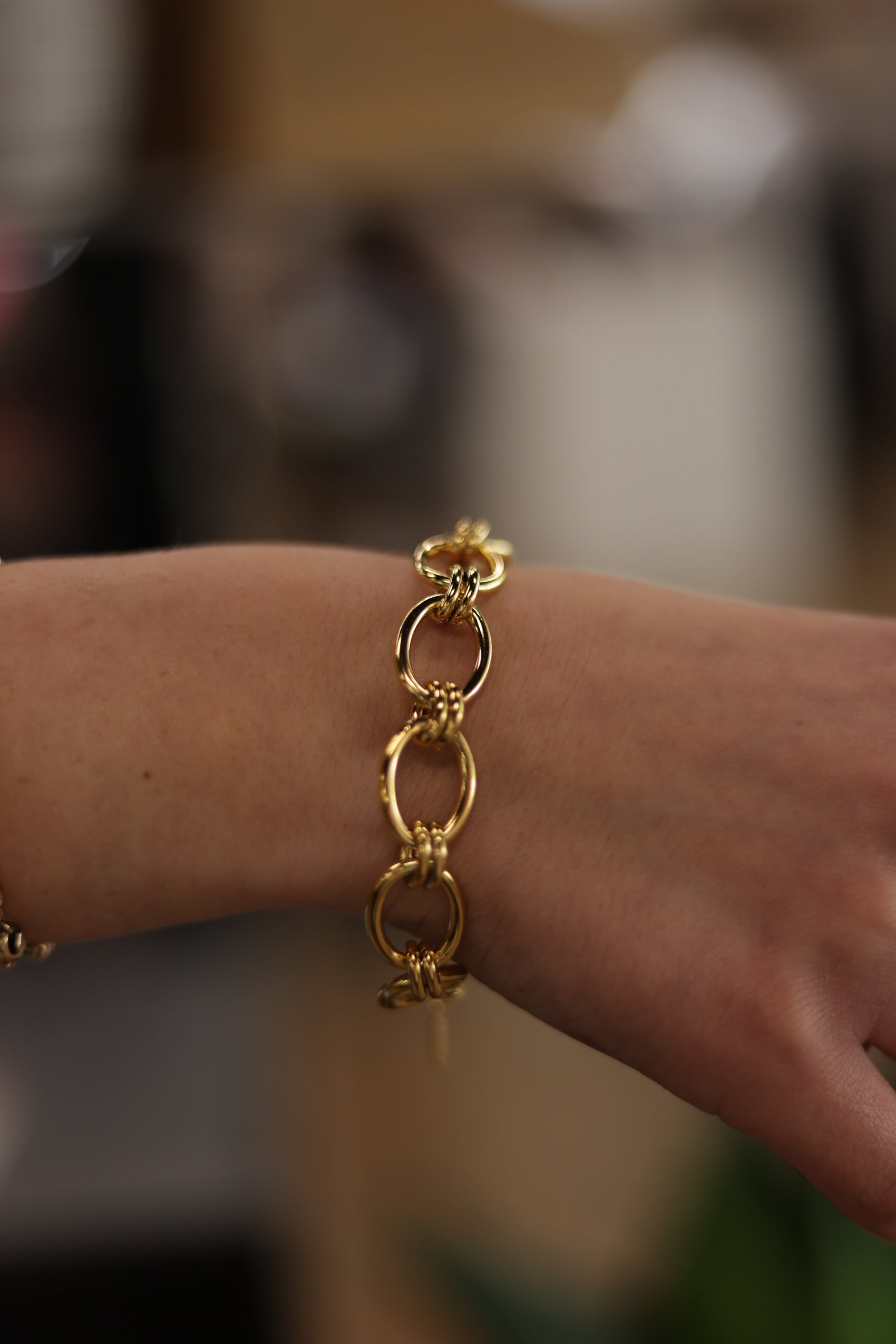 Adriel Bold Chain Bracelet- 18k Gold, non tarnish