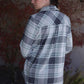 Rachel Plaid Button Up - Charcoal & Green