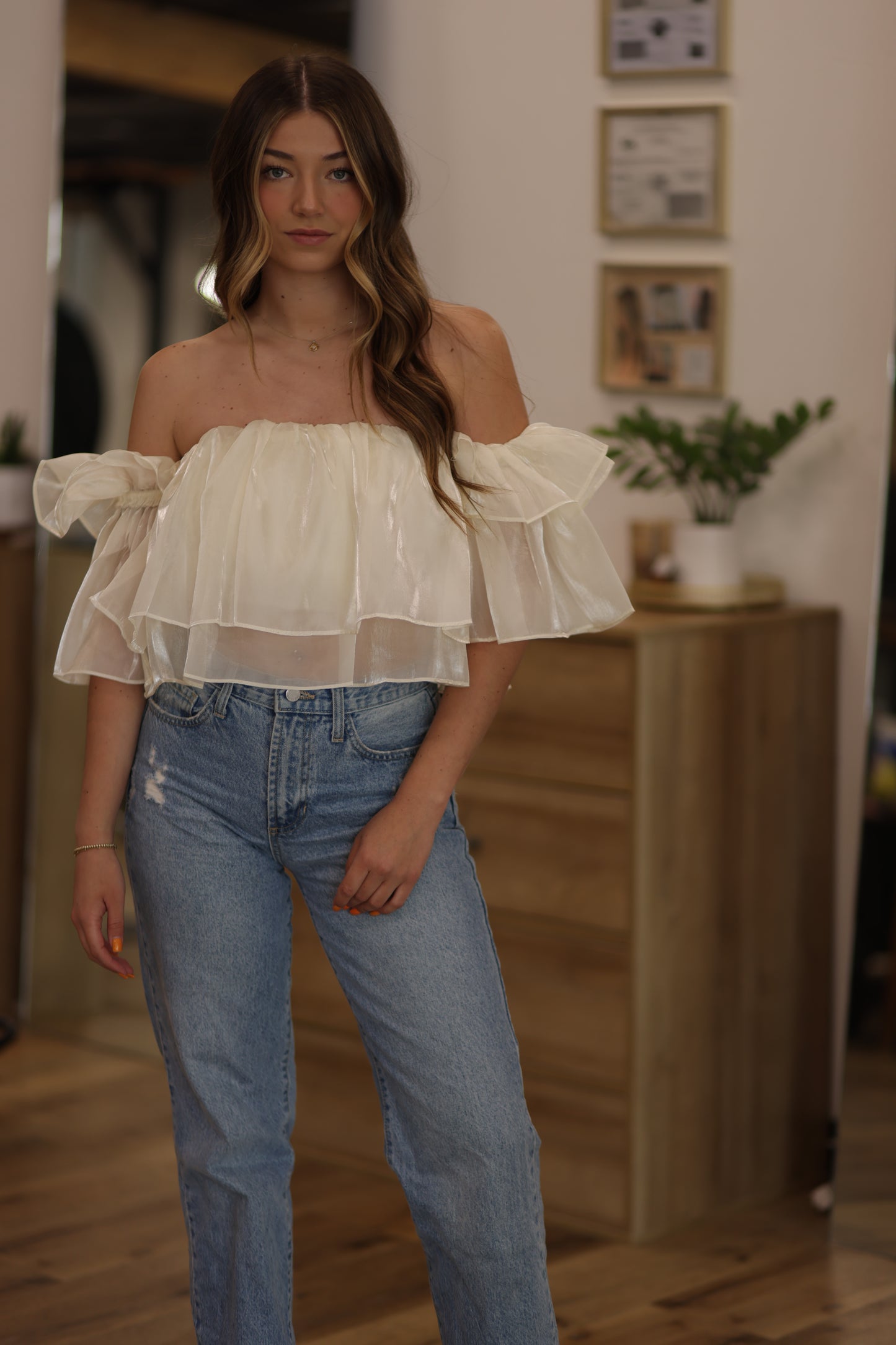 Blanche Ruffle top- More Colors!