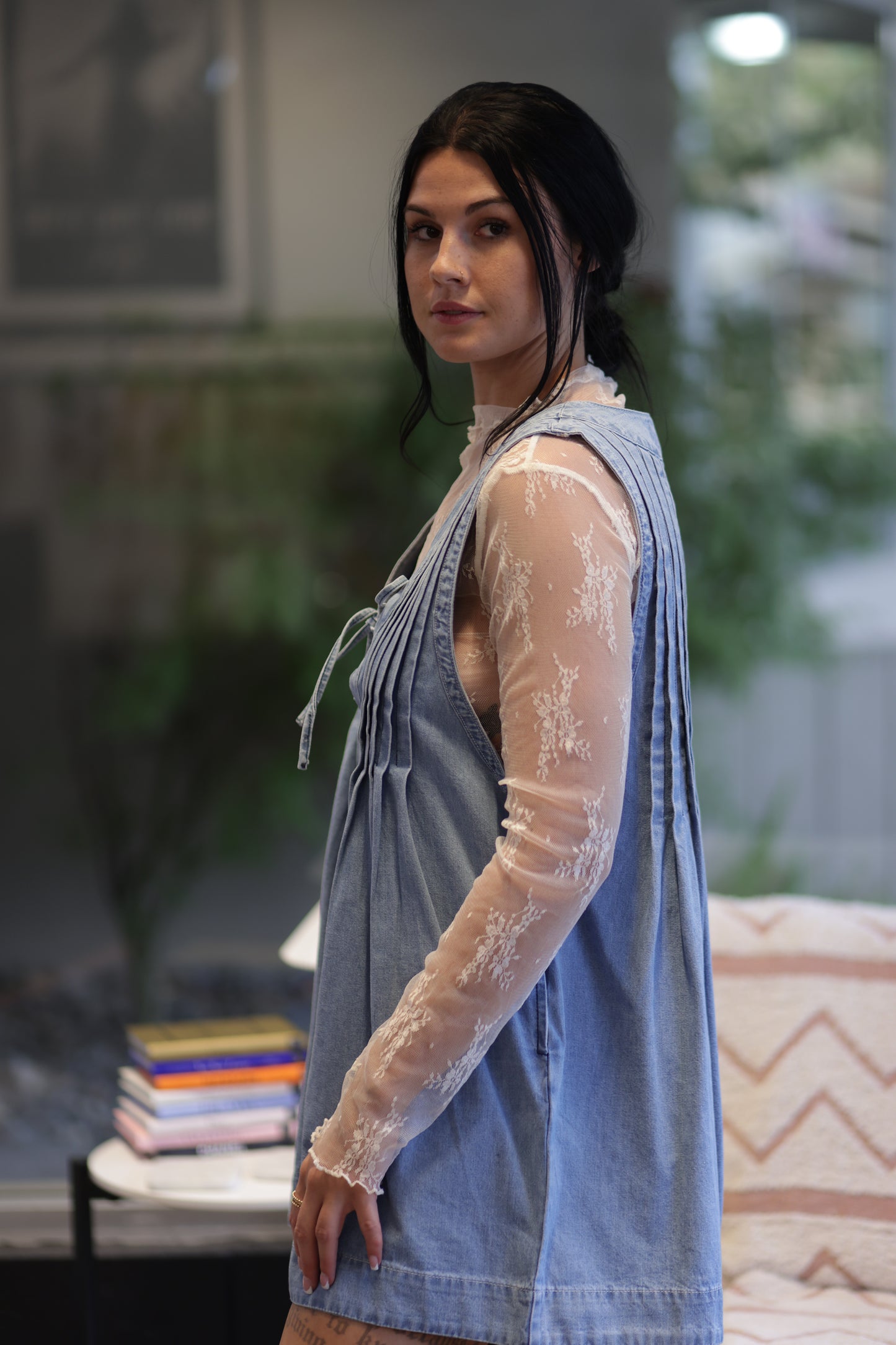 Brianna Long Sleeve Sheer Lace Mesh Top - More Colors!