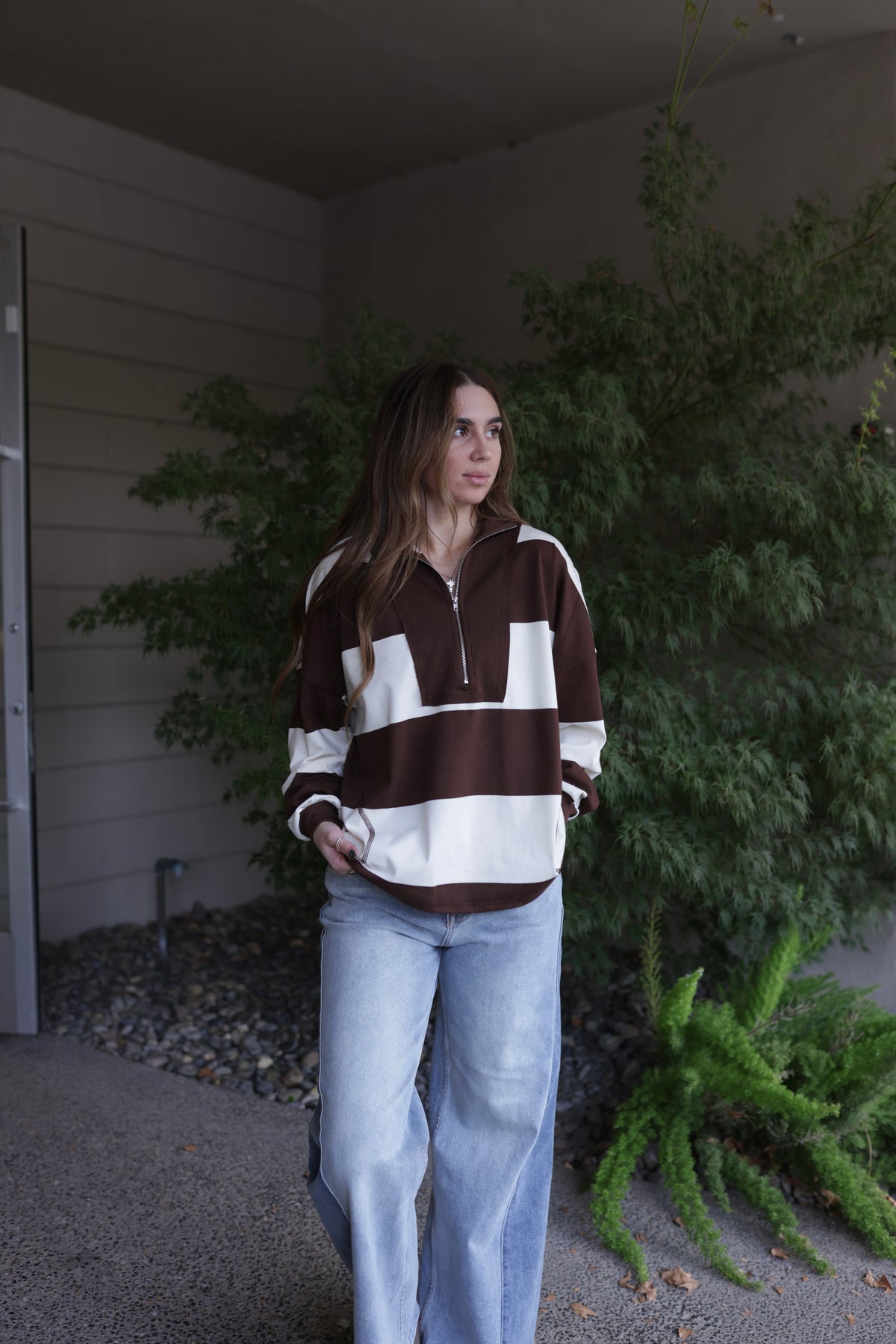 Elizabeth Half-Zip Top