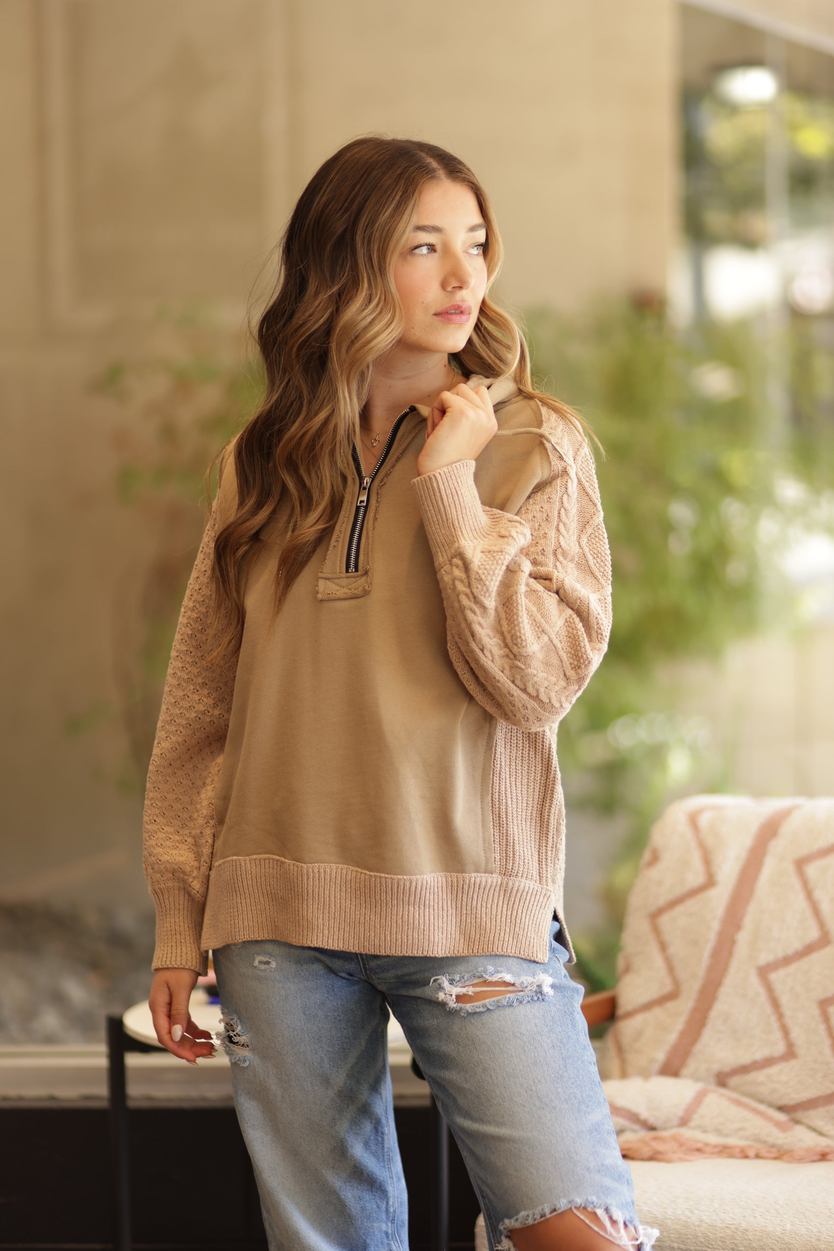 Candice Oversized Half-Zip