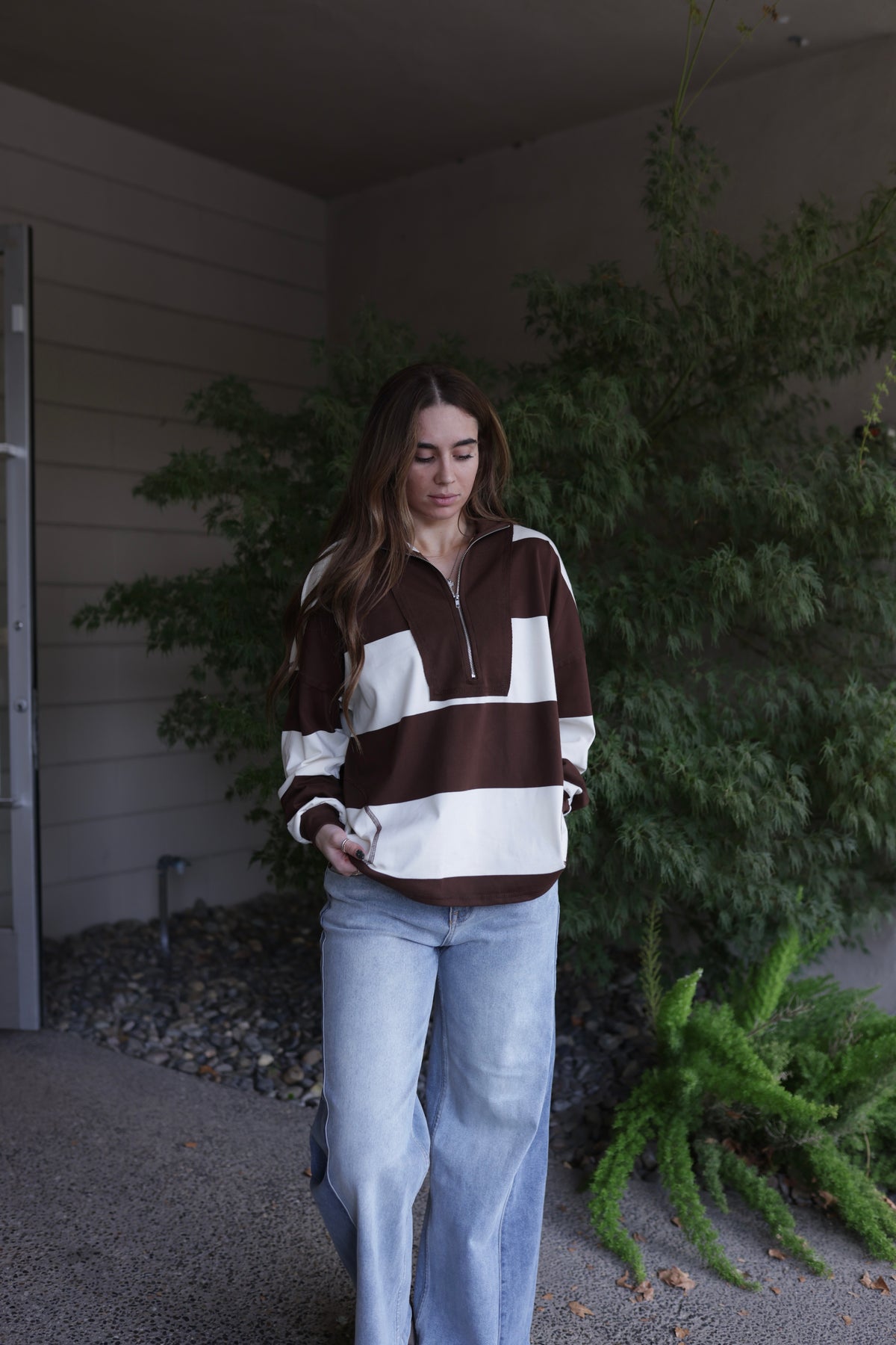 Elizabeth Half-Zip Top