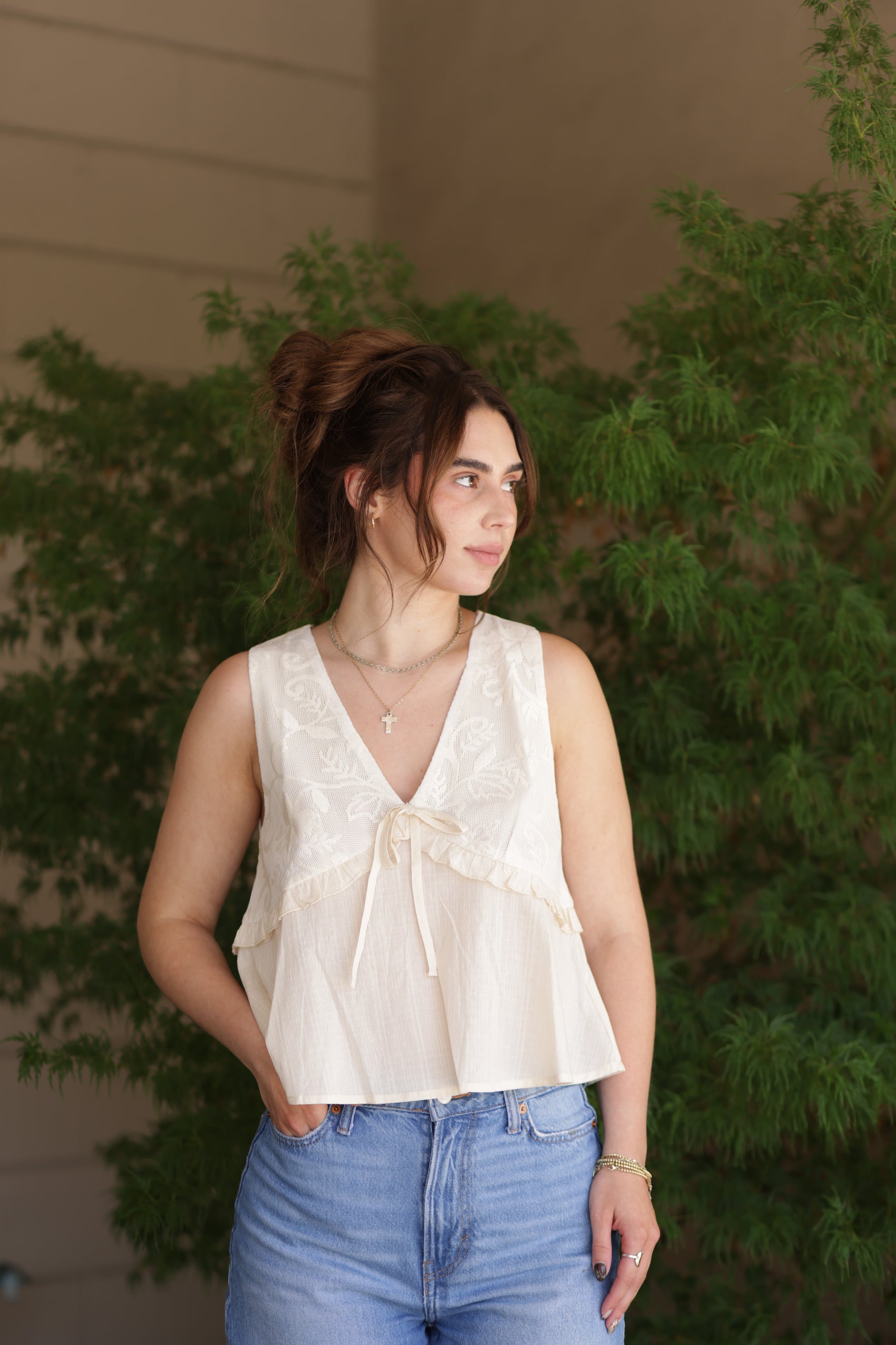 Clarity Lace Sleeveless Top