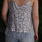 Missy Sequin Fringe Cami Top