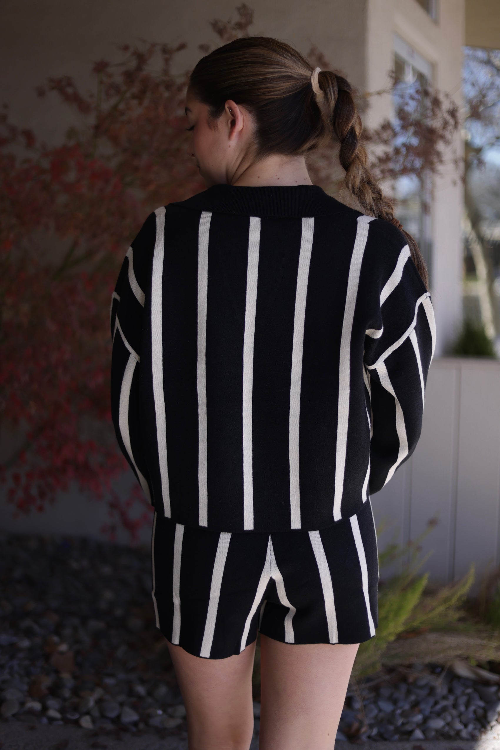 Carolina Stripped Sweater Shorts