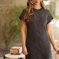 Textured Black Dress