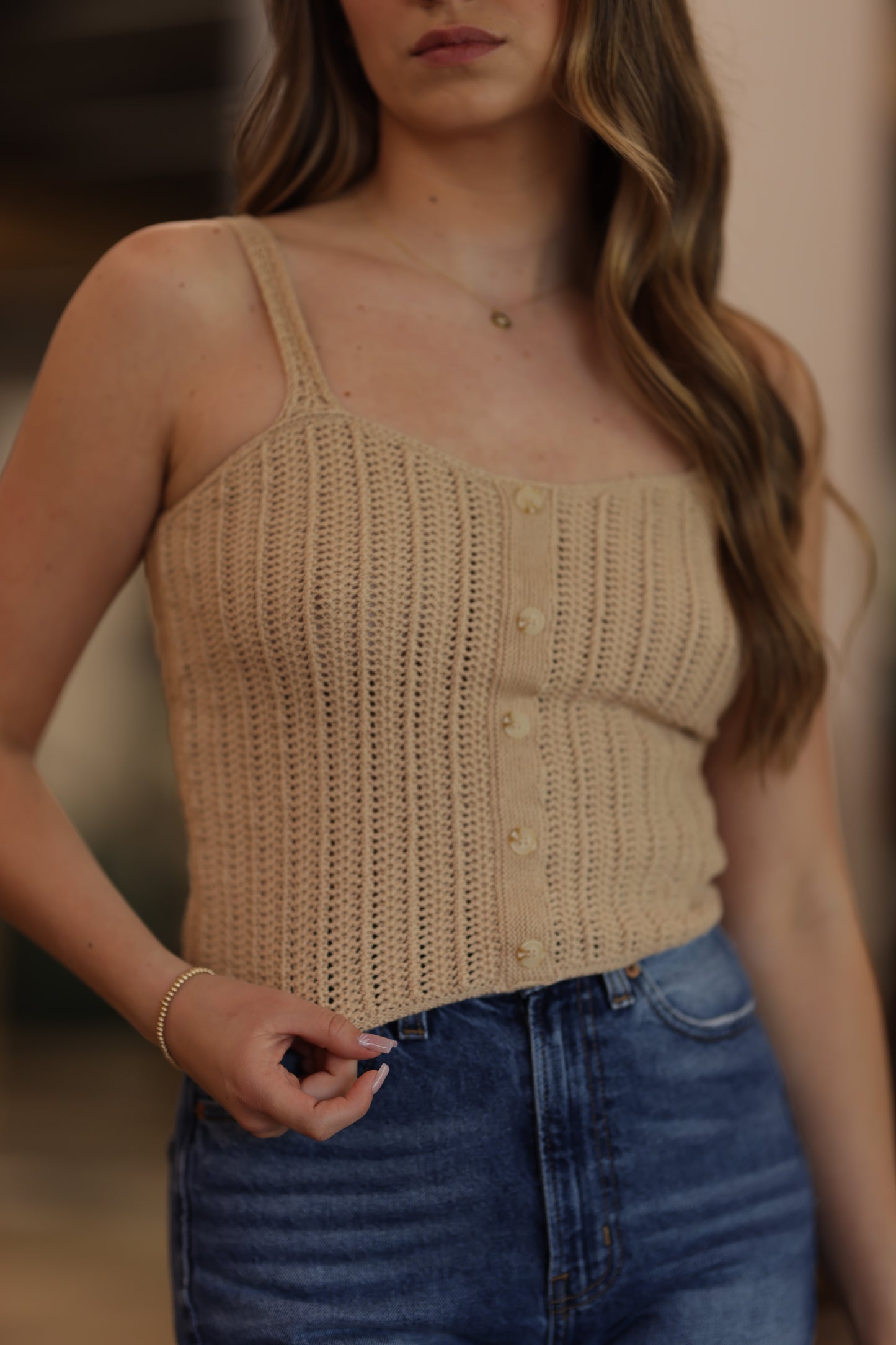 Iris Button Down Knit Cami - More Colors!