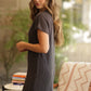 Textured Black Dress