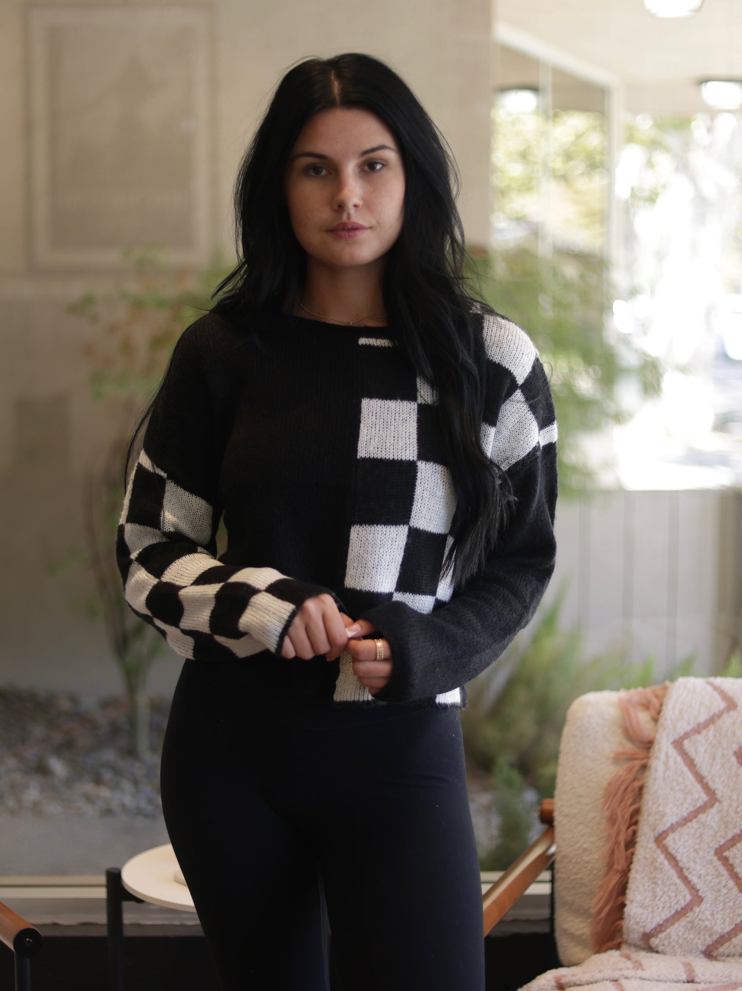 Mari Checkered Sweater - More Colors!