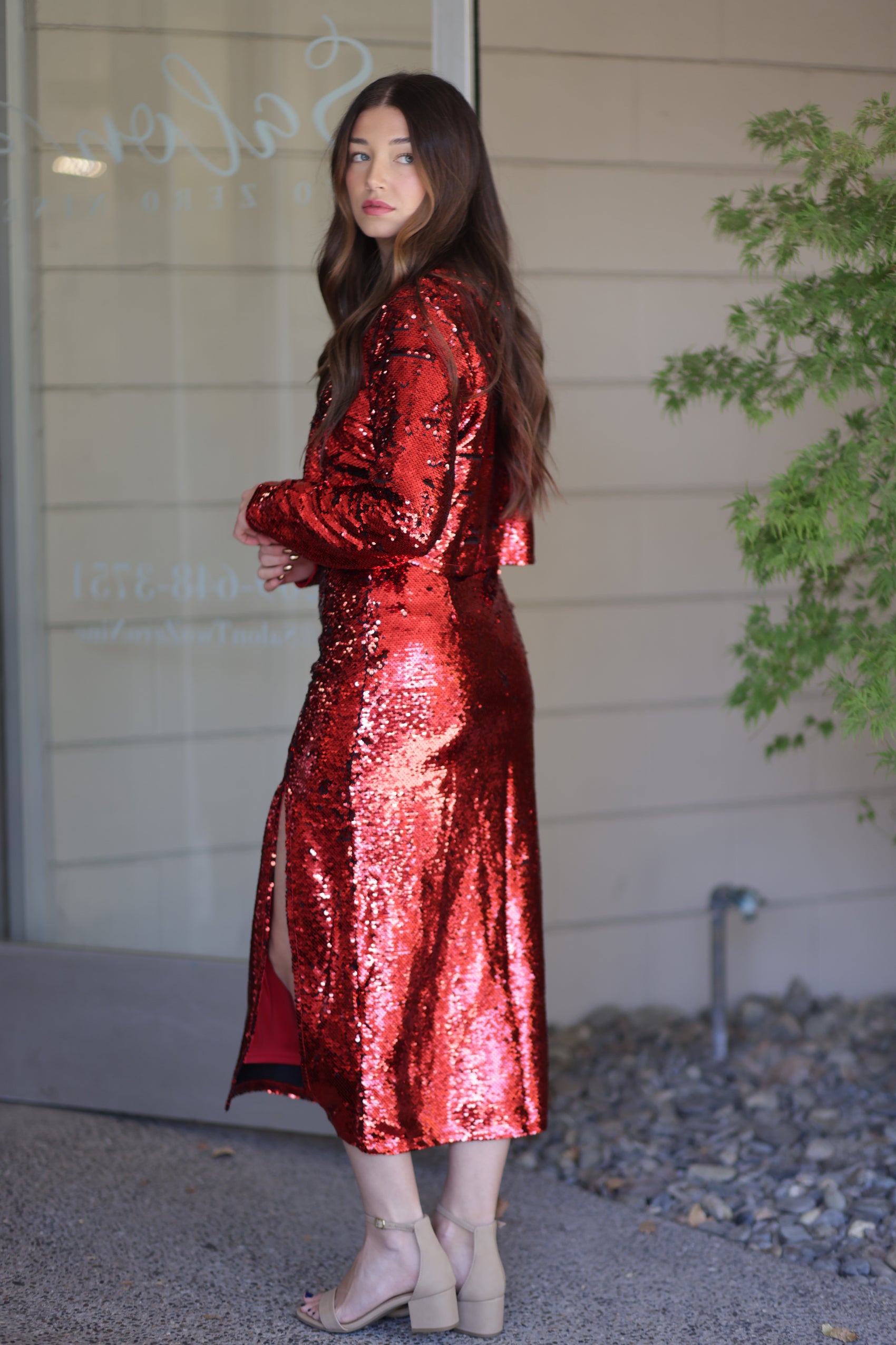 Aria Sequin Long Sleeve Top - More Colors!