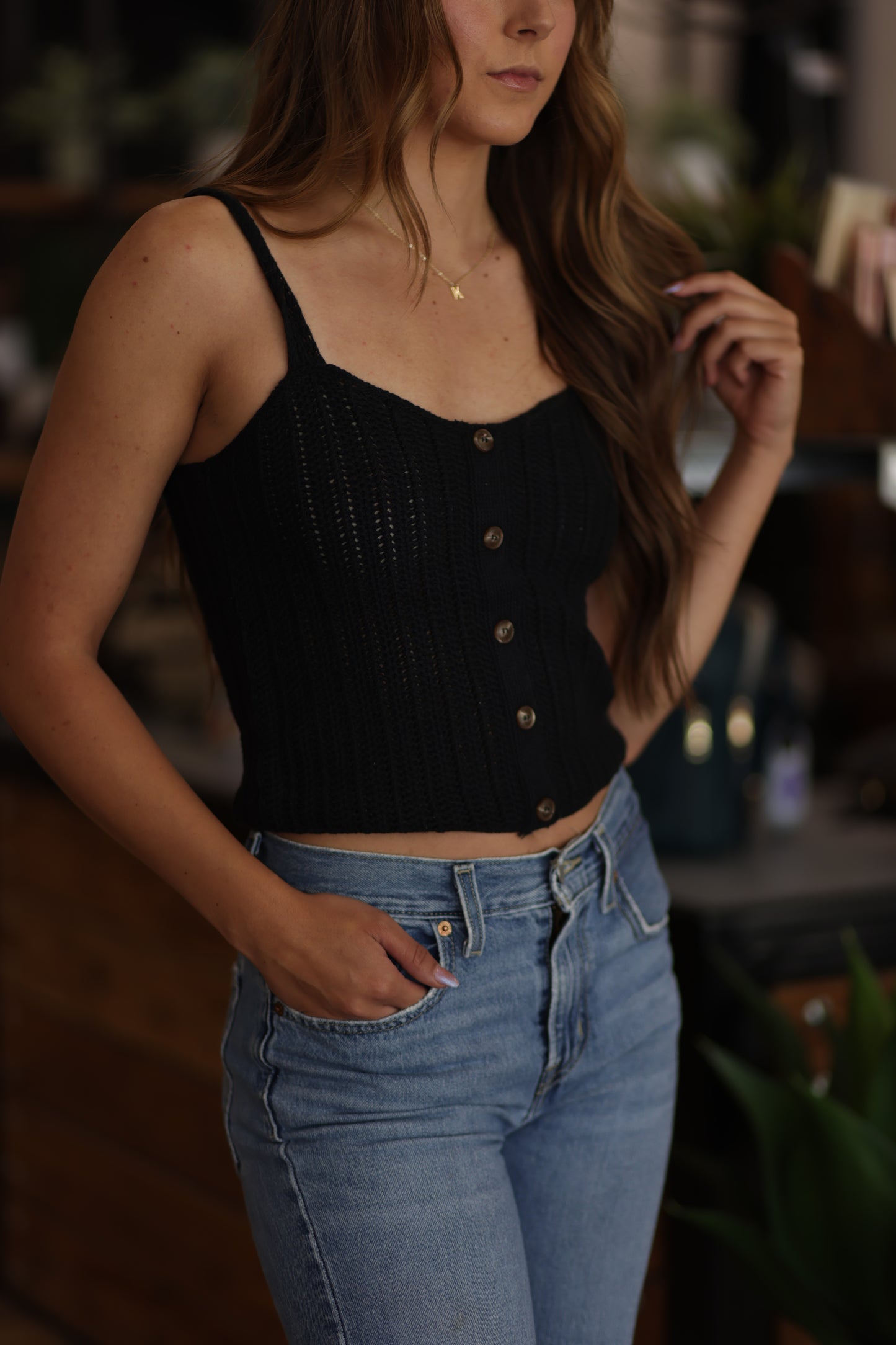 Iris Button Down Knit Cami - More Colors!