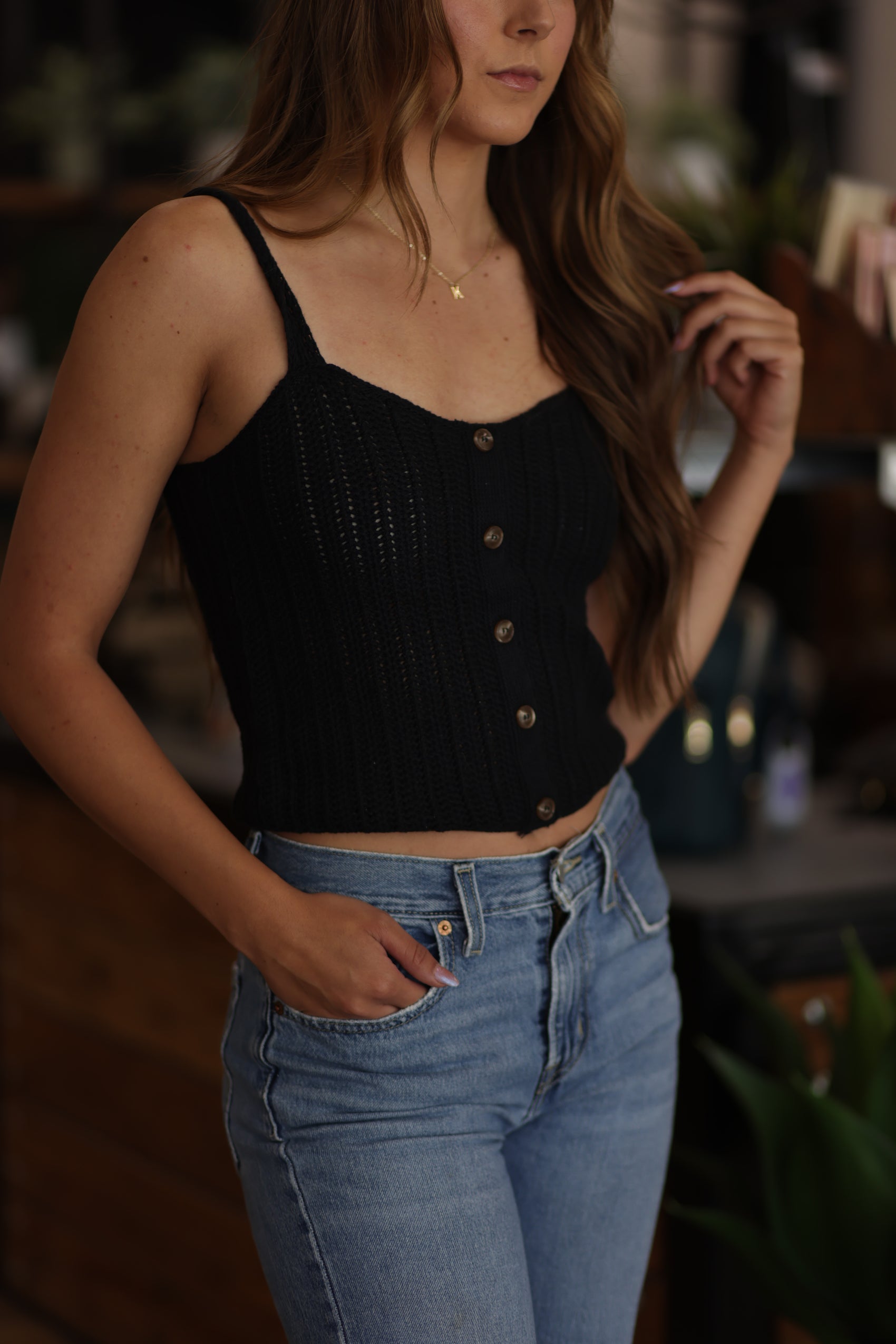 Iris Button Down Knit Cami - More Colors!