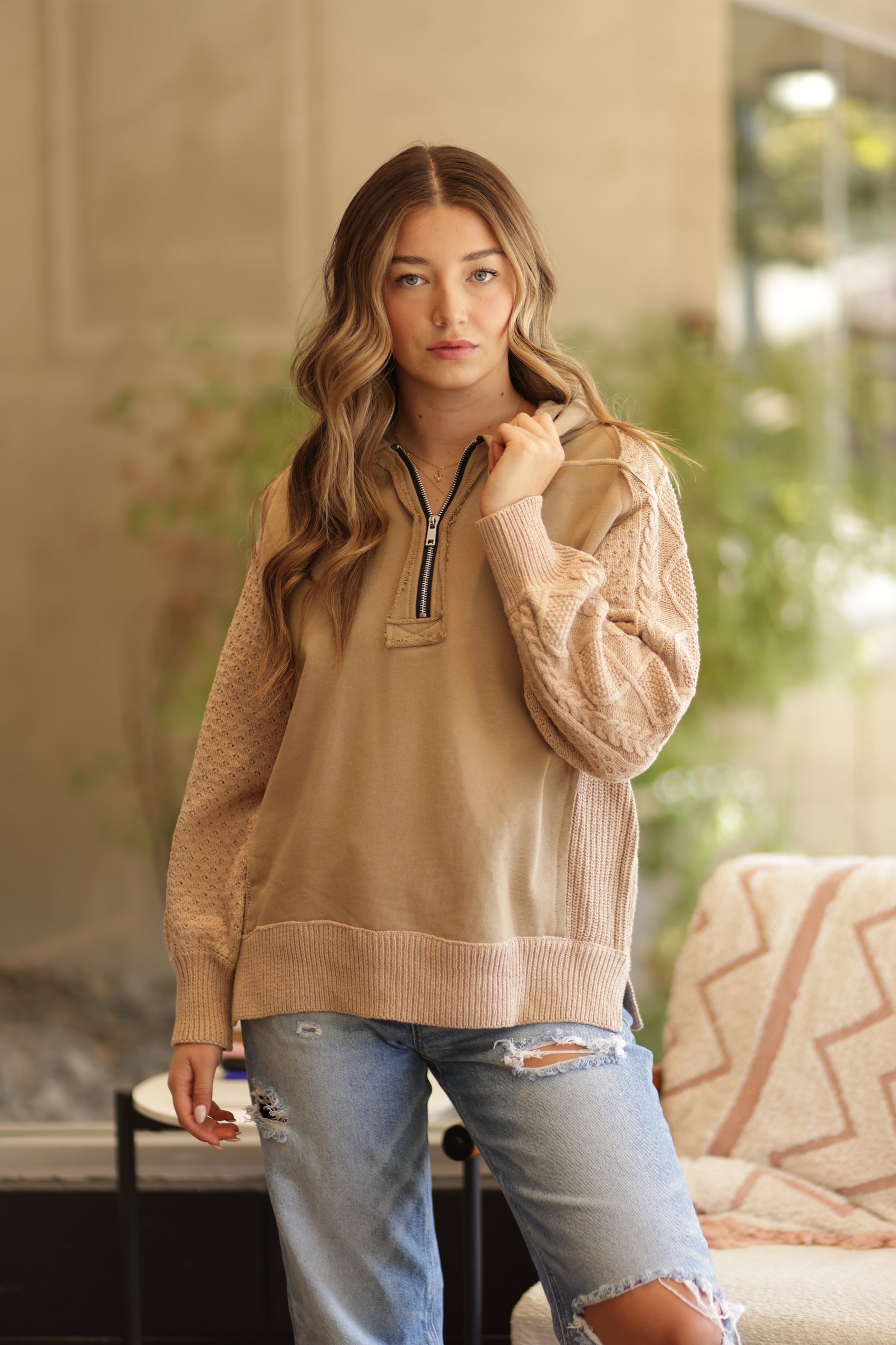 Candice Oversized Half-Zip