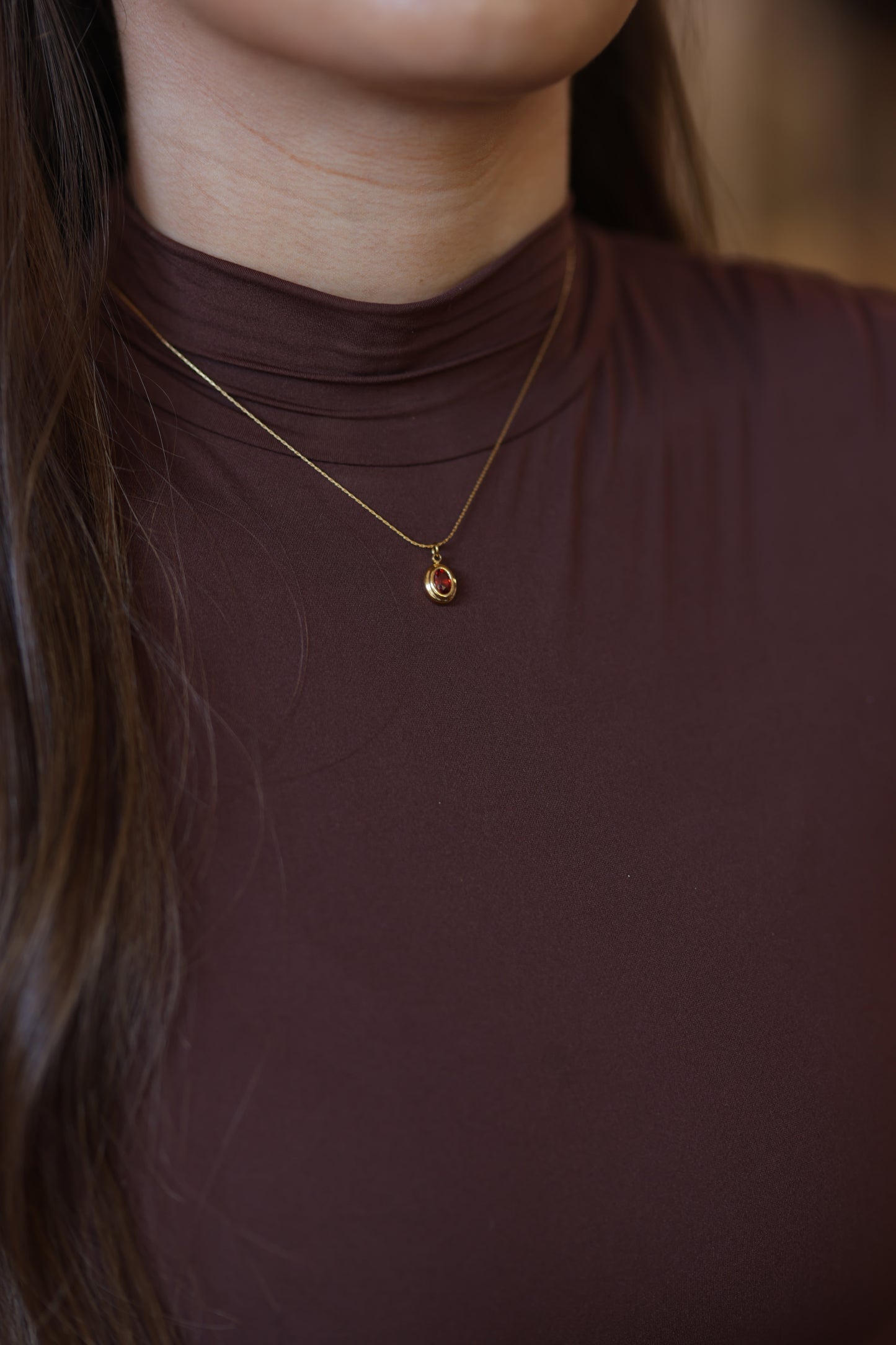 Cornelia 18K Gold Non-Tarnish Gemstone Necklace