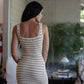 Molly Ribbed sweater Midi Dress