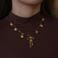 Tyla 18K Gold Non-Tarnish Bow Charm Necklace
