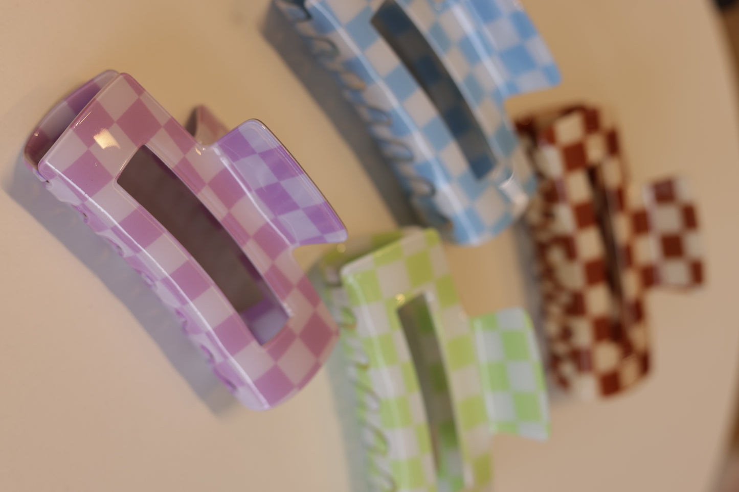 Checkered Claw Clips