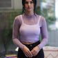 Lavender Haze Mesh Top