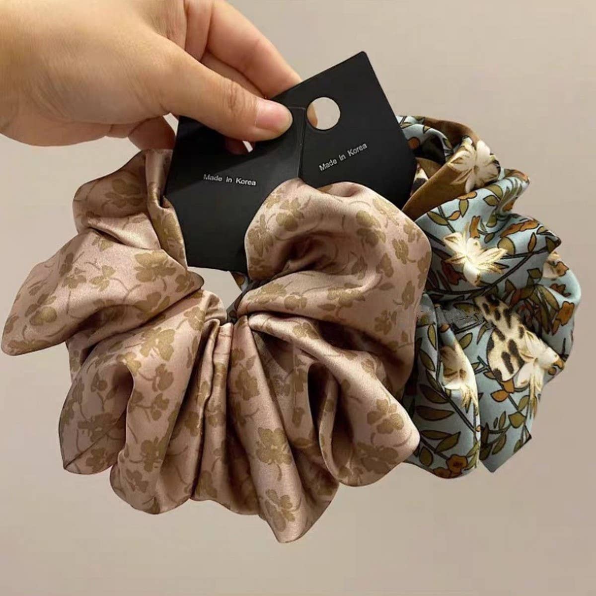 Retro Flower Hair Scrunchies