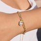 Leland 18K Gold Non-Tarnish CZ Link Bracelet