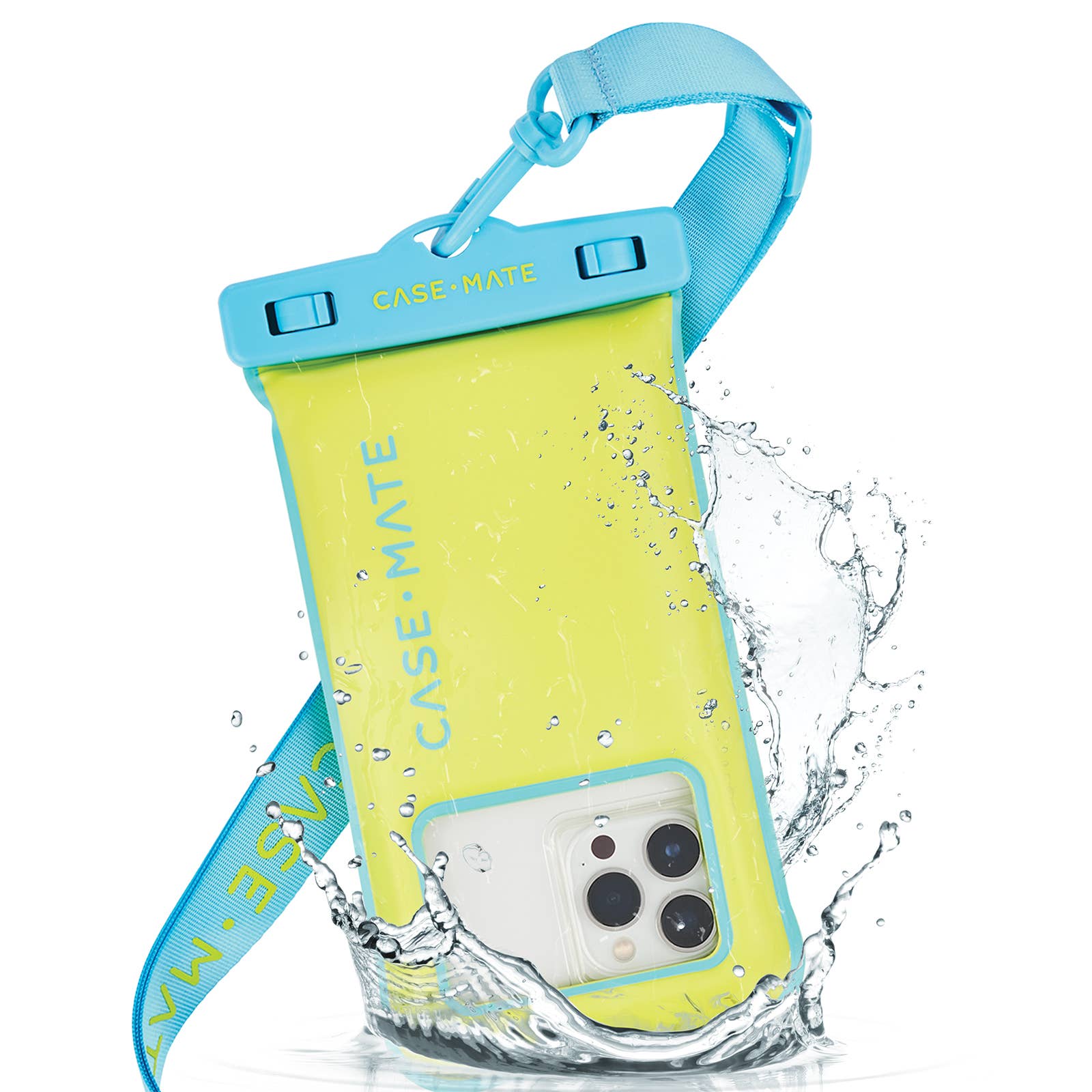 Case-Mate Waterproof Floating Phone Pouch: Citrus Splash
