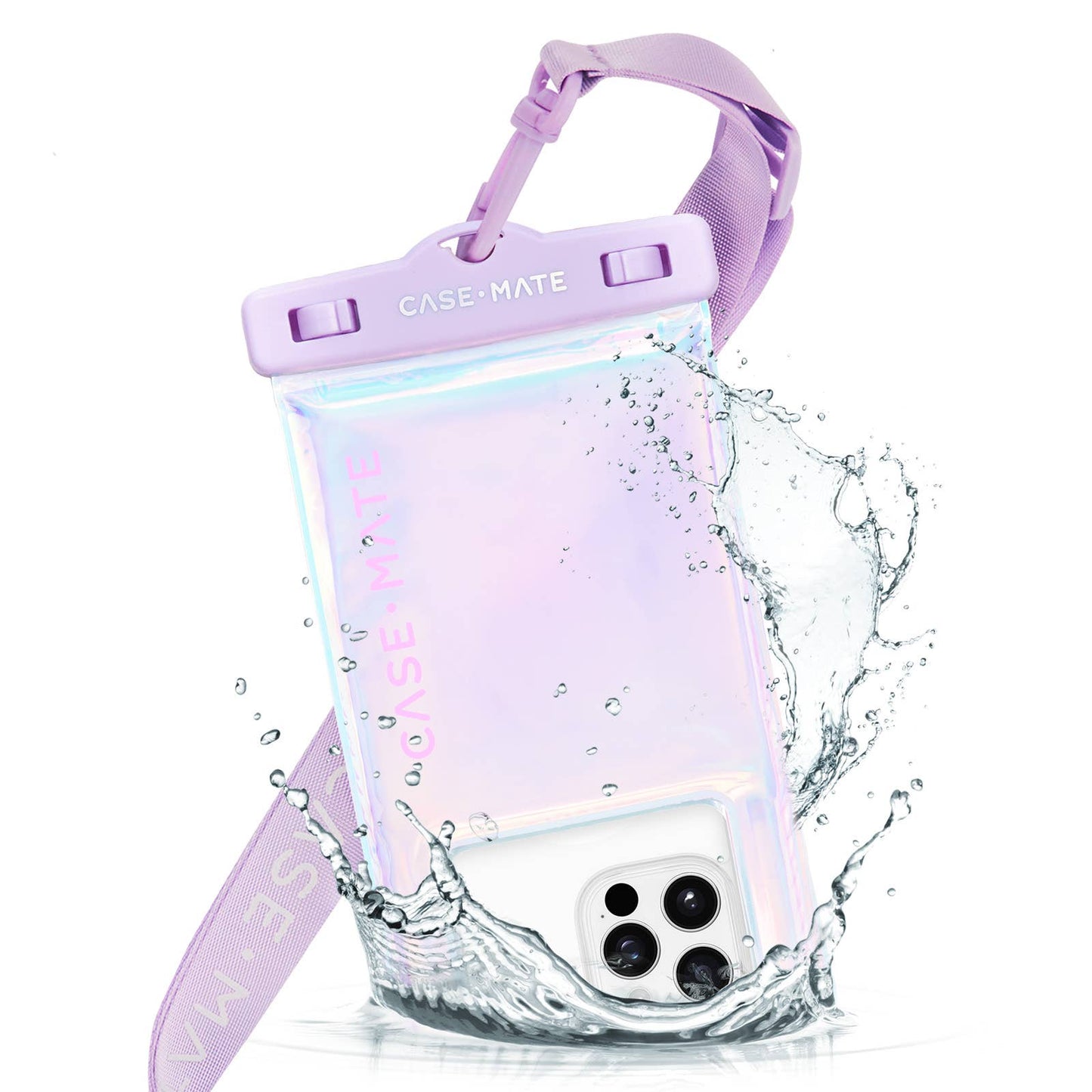 Case-Mate Waterproof Floating Phone Pouch: Purple Paradise