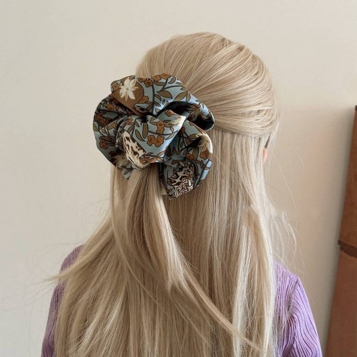 Retro Flower Hair Scrunchies